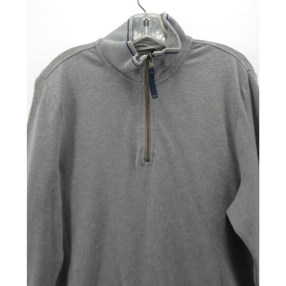 LL Bean Sweatshirt Medium 1/4 Zip Pullover Sweater Outdoor Preppy Knit - Picture 2 of 9